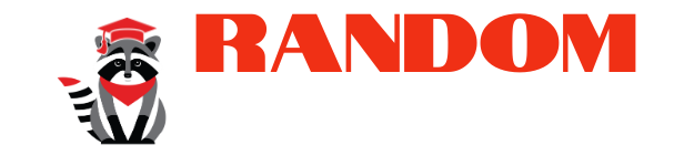 random university logo with randy the raccoon wearing a graduation cap
