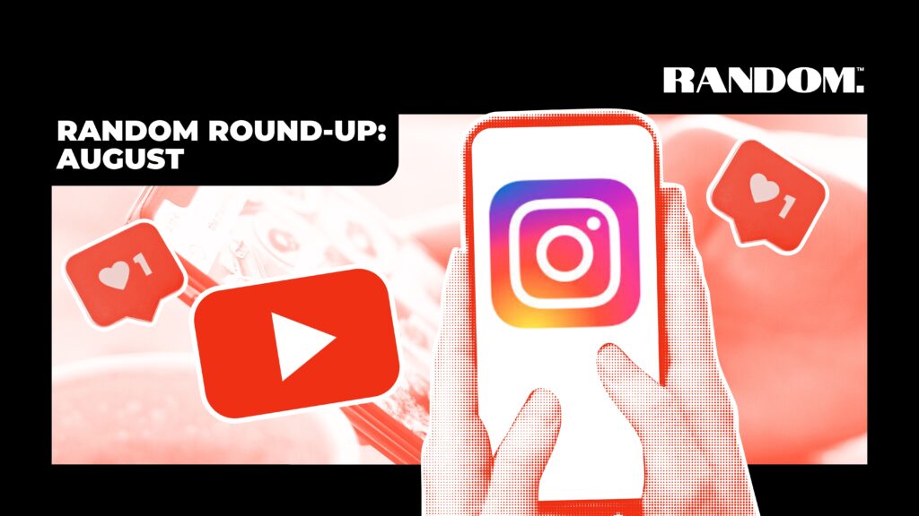 Collage style image with Youtube, Instagram icons