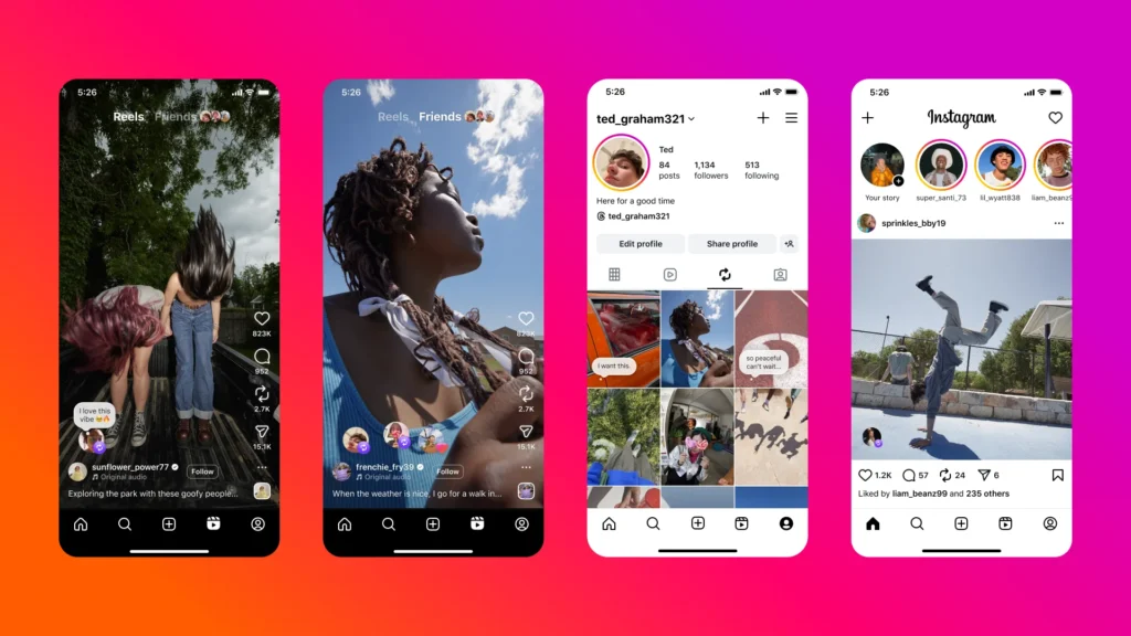 Instagram profile