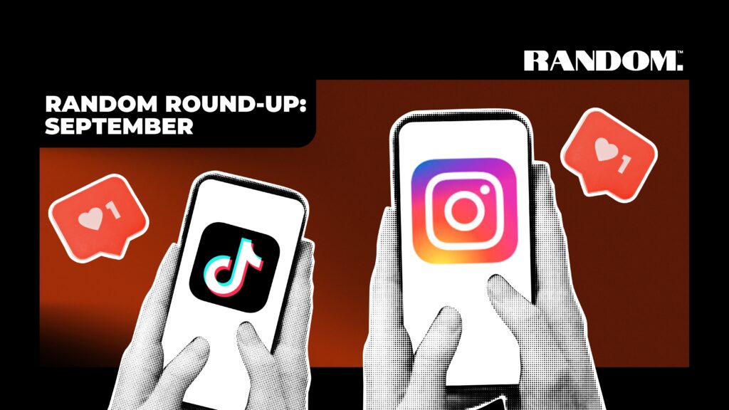 Collage style image with TikTok, Instagram icons